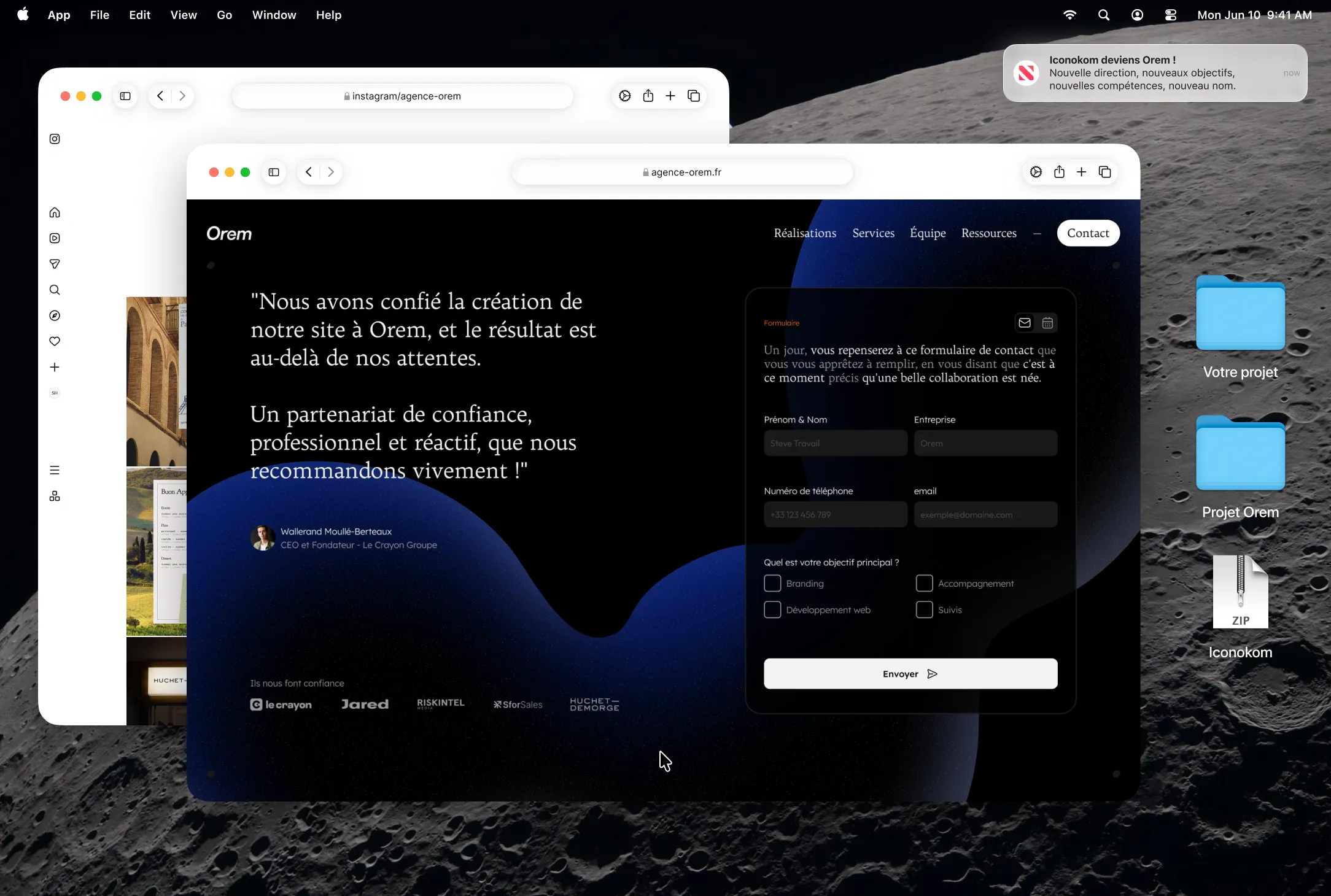 Clément Saint-Hilaire brand designer et UI UX designer en Normandie et à Paris pour l'agence Orem.